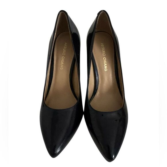 Arturo Chiang Black Pointed-Toe Heels - Picture 1 of 5